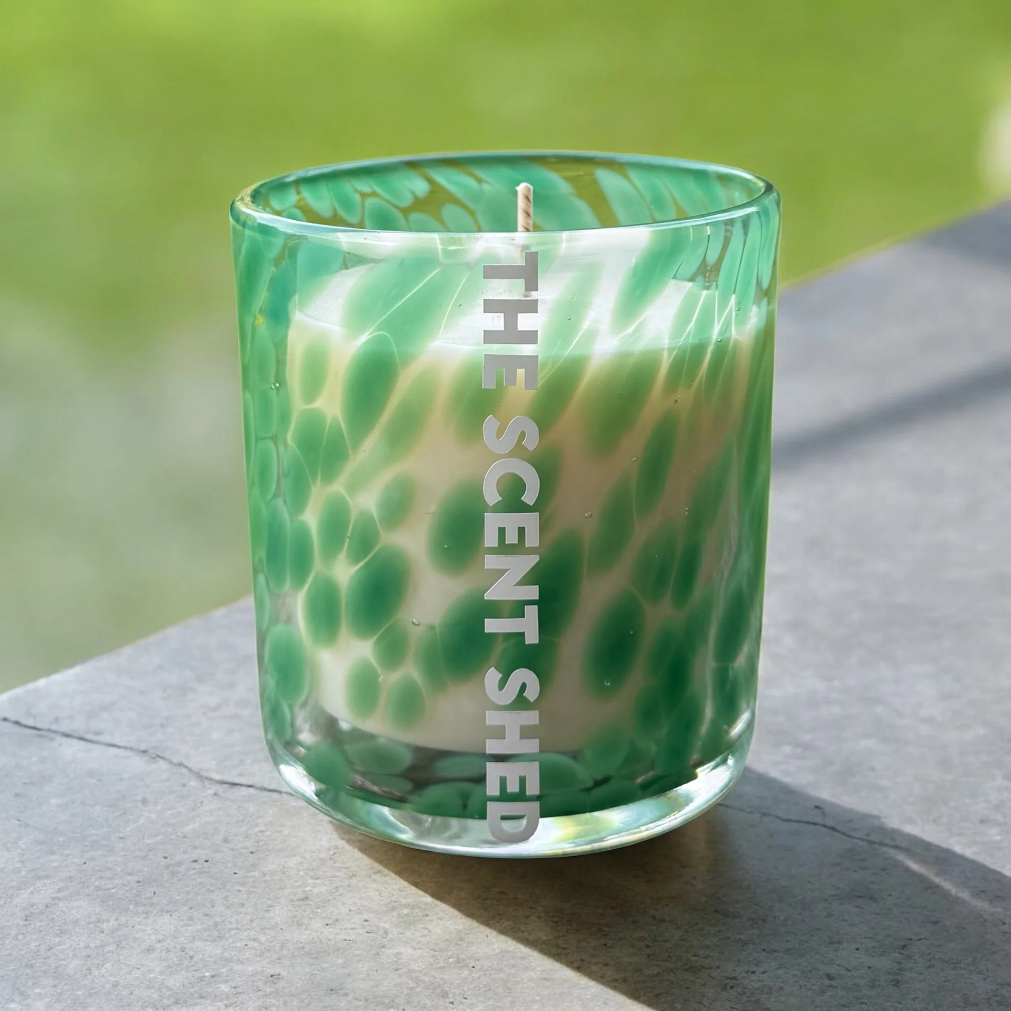 A scented hand-poured candle