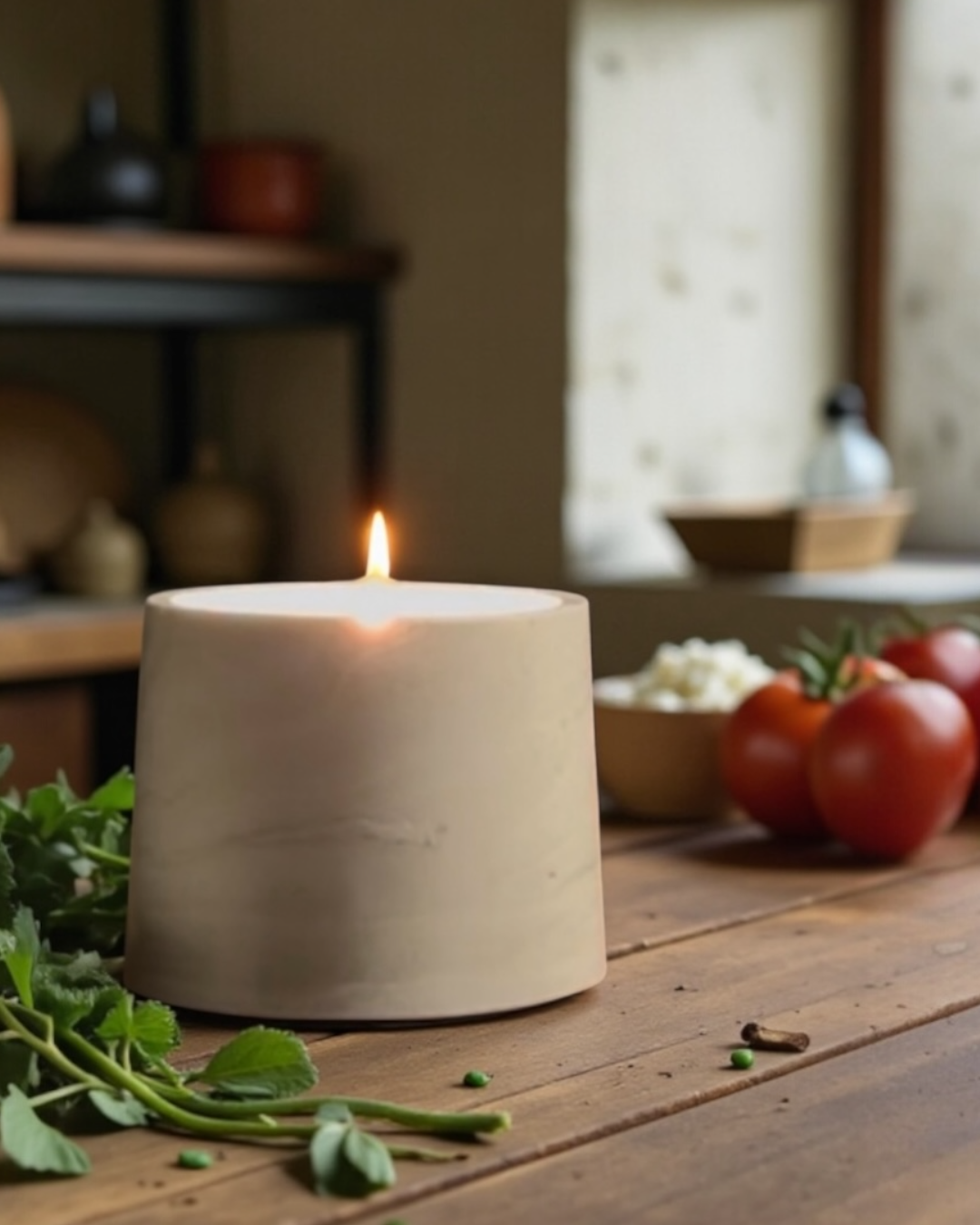 Handmade Refillable Kitchen Candle