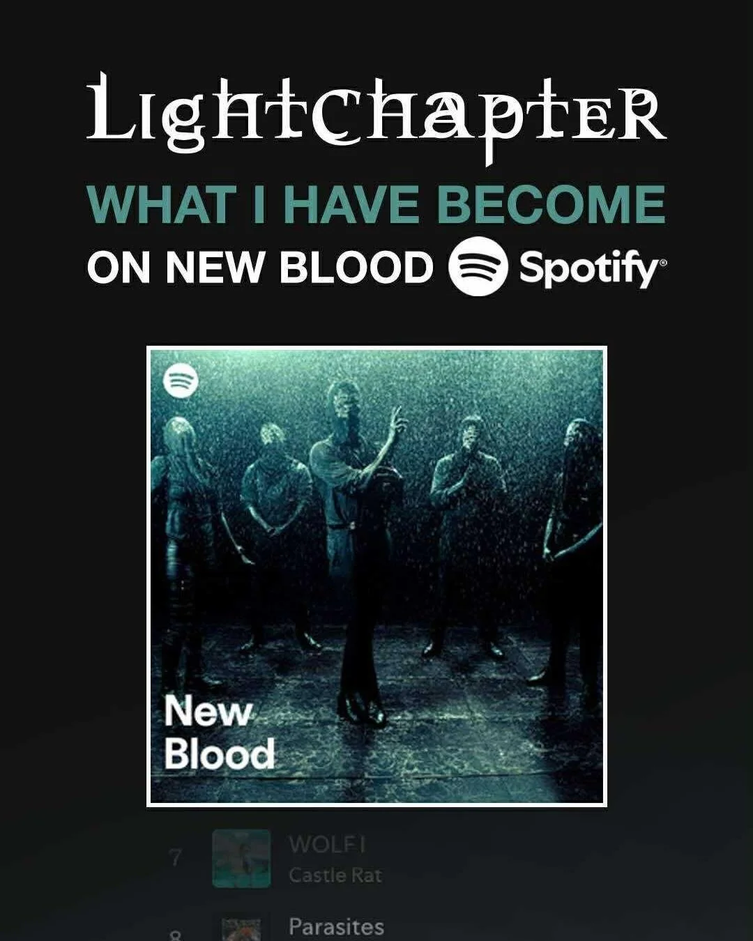 Never give up 🤘 2 months after the release of Lightchapters 2. album the track &quot;What I Have Become&quot; landed on S@spotify's #NewBlood playlist 🔥🚛
.
.
.
.
#trucksmusicpublishing  #metalfromdenmark #copenhell #diy #nomeanstryagain #LIGHTCHAP