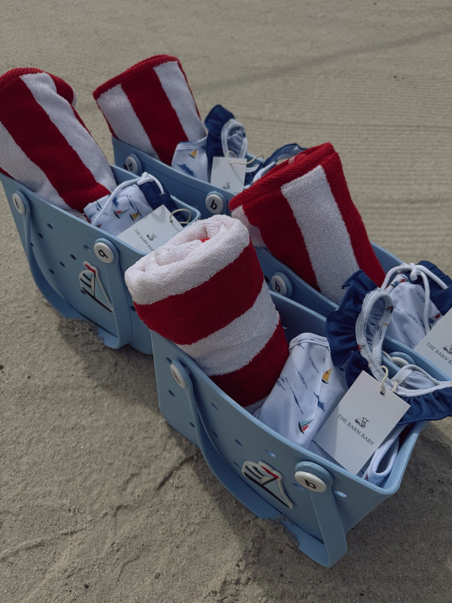 We&rsquo;re celebrating our baby swimsuit collection with a Mommy &amp; Me Bogg Bag Giveaway! 💕☀️🌊⛵️

One lucky winner will receive:
👶 A baby swimsuit from our collection
👜 A matching Bogg Bag (color of your choice) for you and your little!

To e