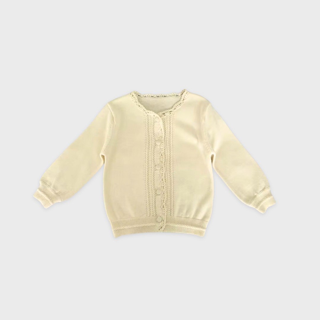 The Yellow Pointelle Cardigan