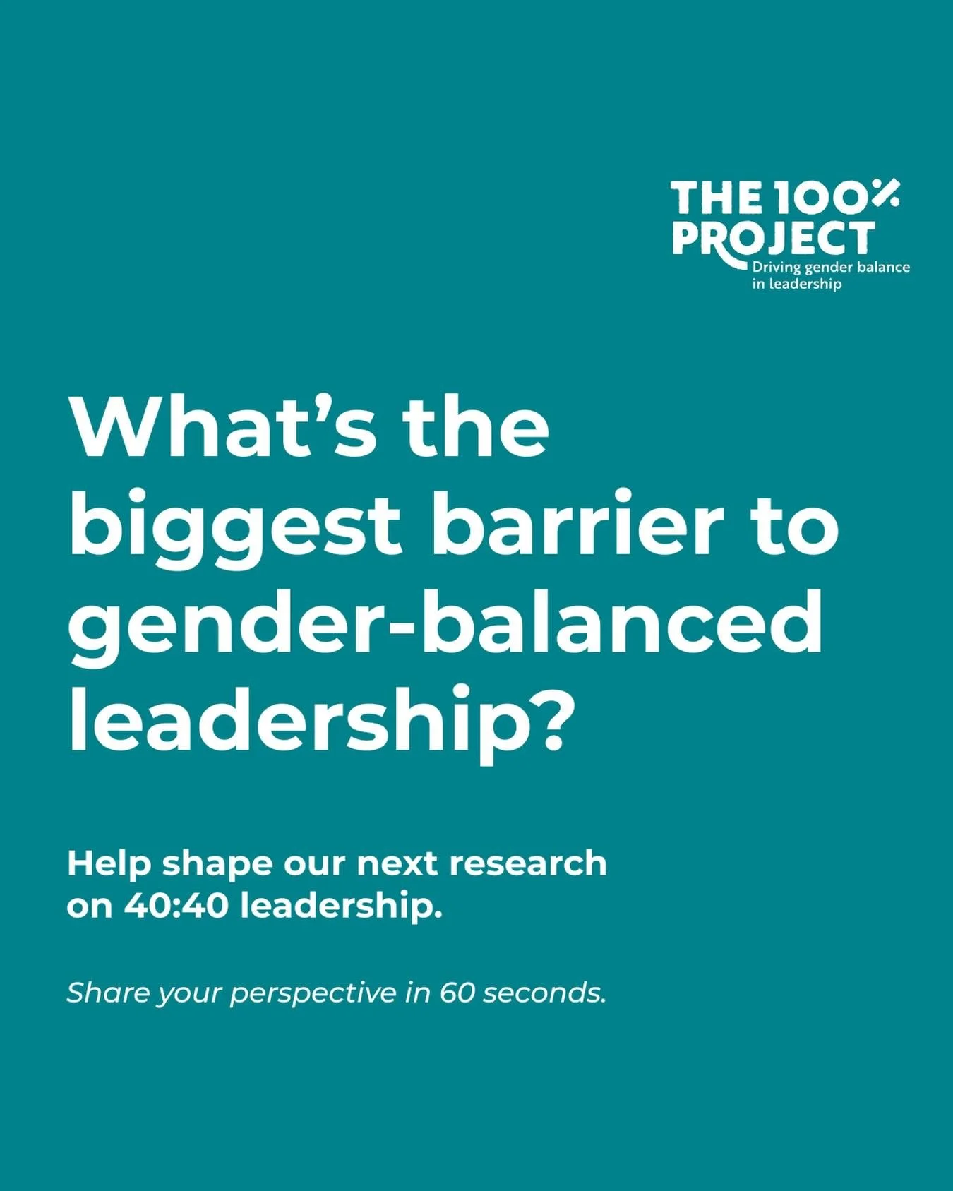 We&rsquo;re&nbsp;shaping the next phase of gender-balanced leadership.

We believe that every executive team should aim for 40:40 leadership. That means a&nbsp;minimum&nbsp;of 40% female representation, a minimum of 40% male representation, and a fle