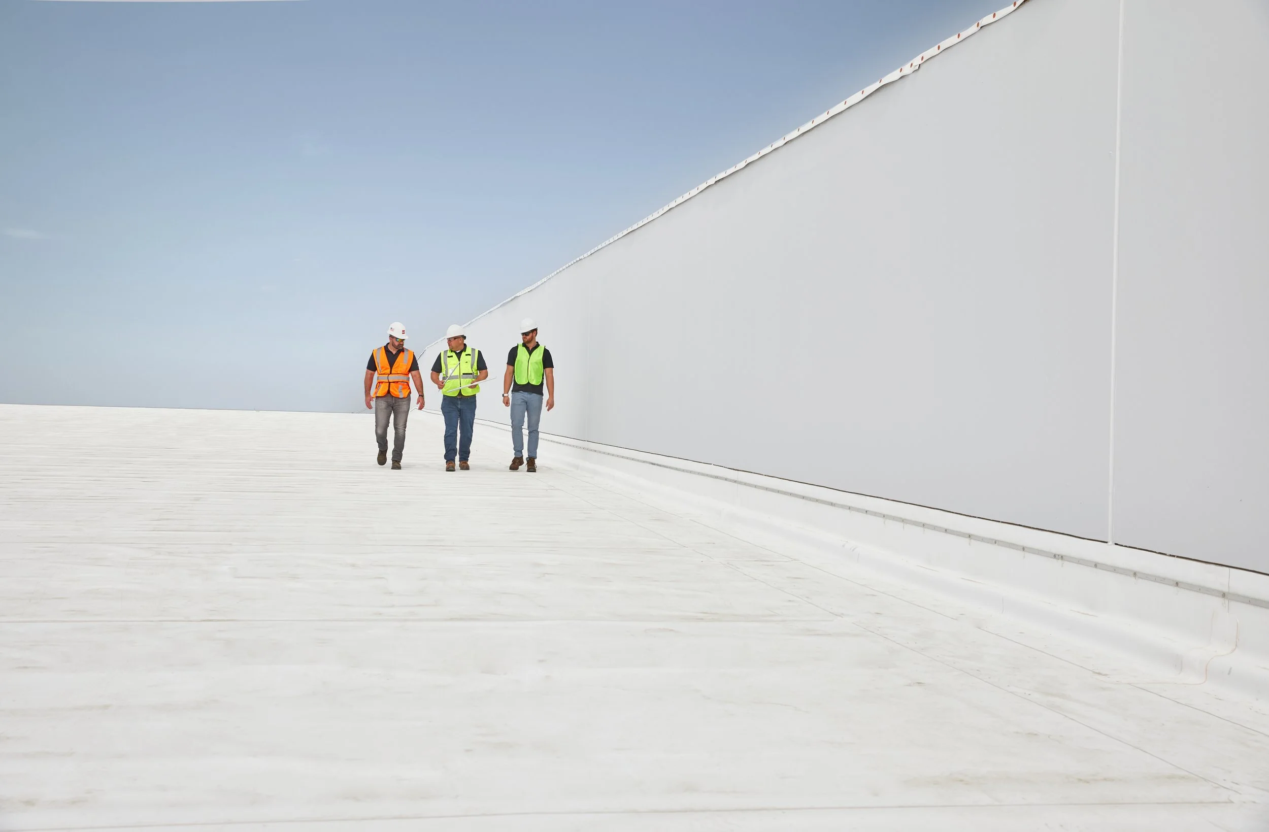 Conversation with inspector on single ply membrane commercial TPO roof