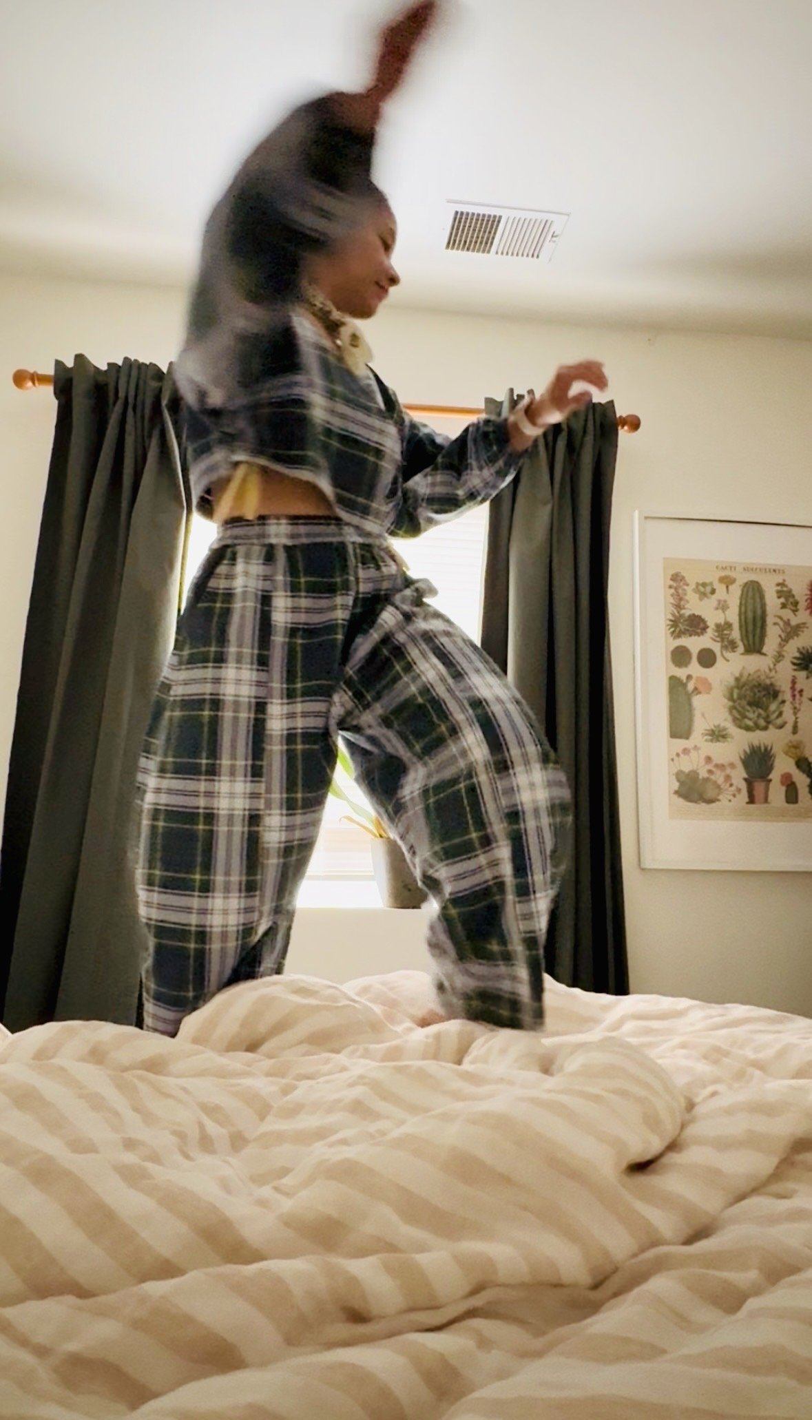 The Plaid Bedsheet PJ Set