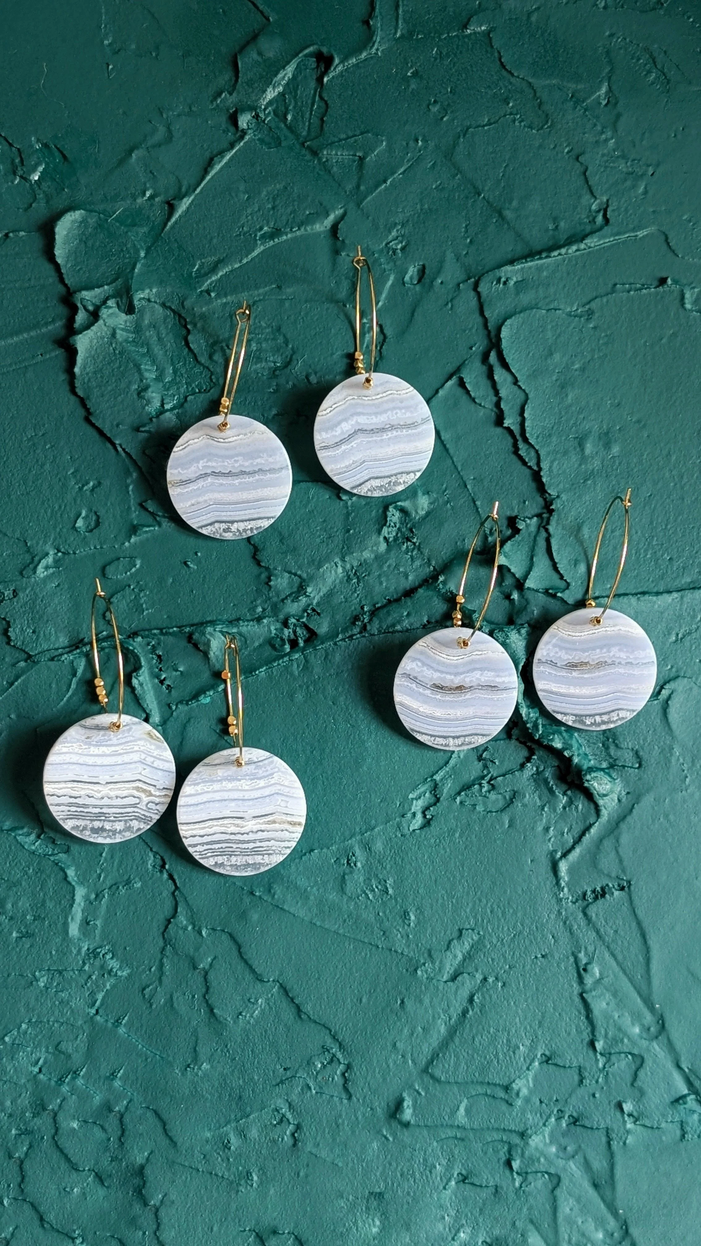 Créoles ronds GM Calcédoine