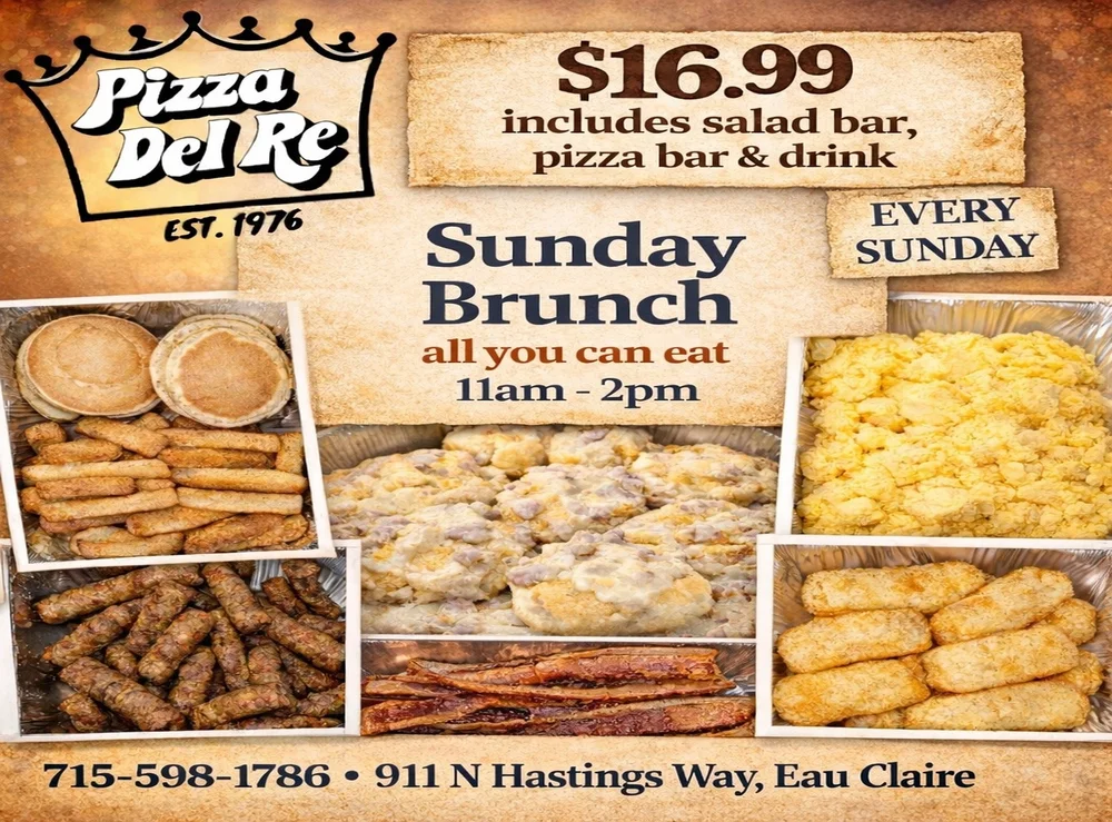 Pizza Del Re | All-You-Can-Eat Pizza Buffet in Eau Claire, WI
