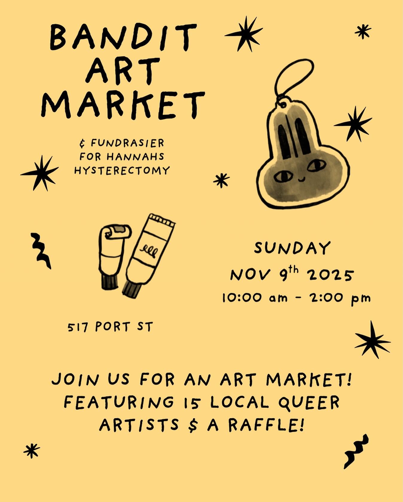 Super excited to join a stacked lineup for this market with @bandithaircompany! I&rsquo;m offering an hour-long reading as part of the raffle, and I&rsquo;ll be doing 3-card quickies at the market ✨ 

Come grab something tasty at @smallmart or @pondc