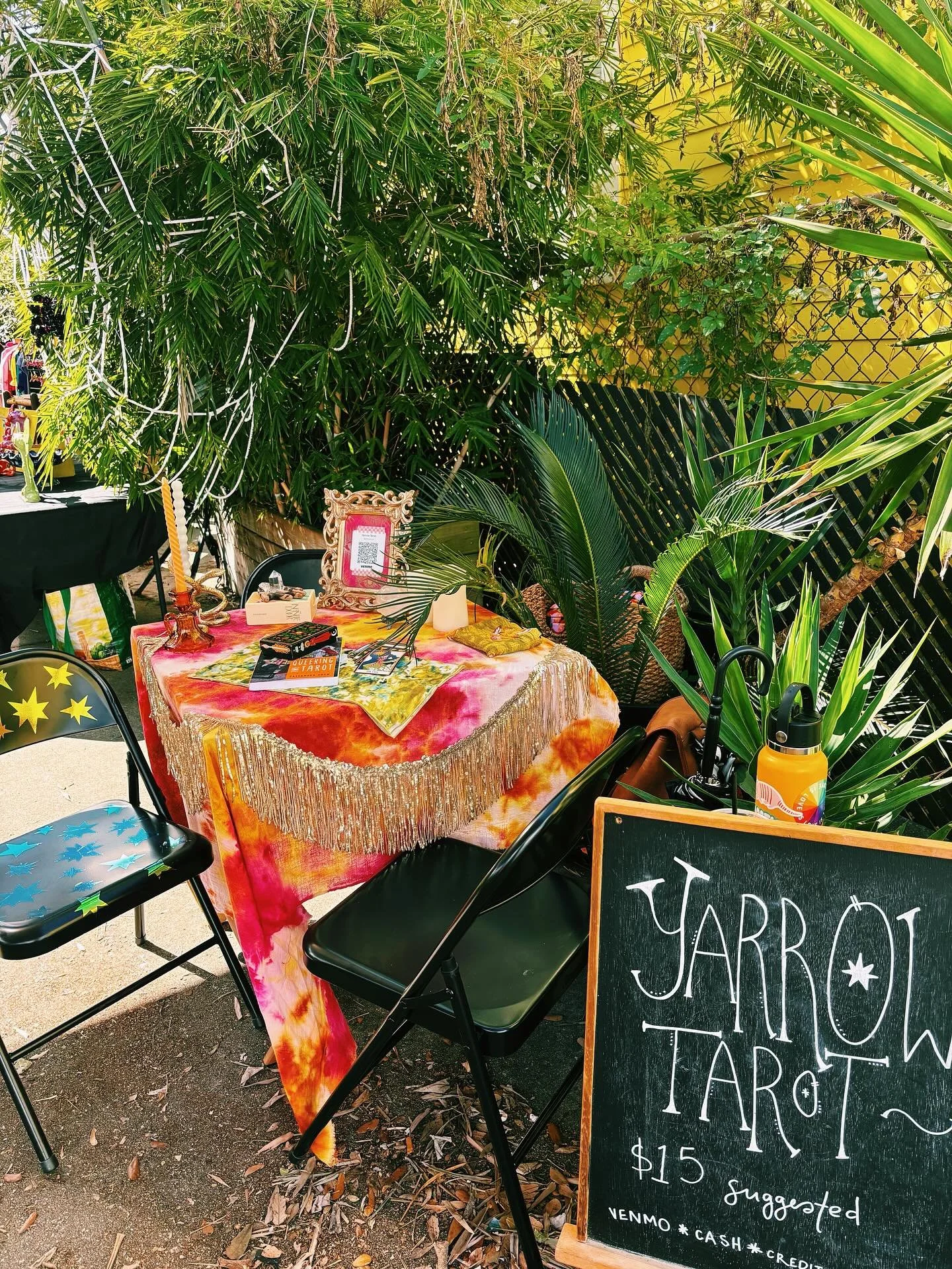 Dunno if I could have dreamed up cuter weather for today&rsquo;s market! Come enjoy the sun and some local art at @stcoffee with me today for @market_mystica until 4 PM ✨🪴🌀

#tarotforeveryone #tarotreading #nolamarket