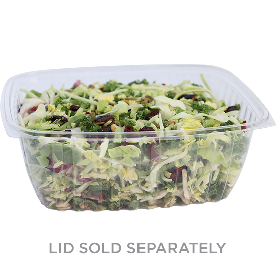 64 oz Rectangular Deli, Clear