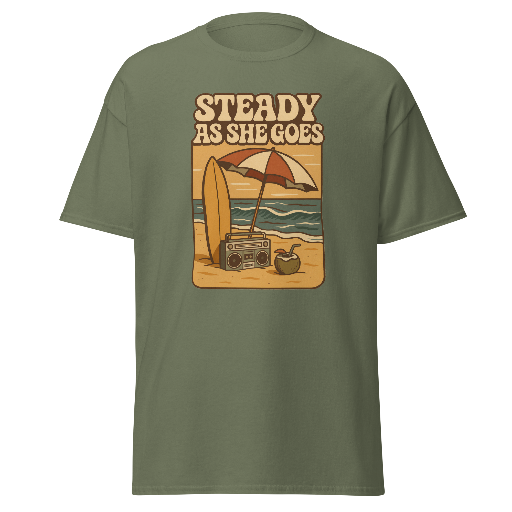 unisex-classic-tee-military-green-front-6859b2f96f6a3.png