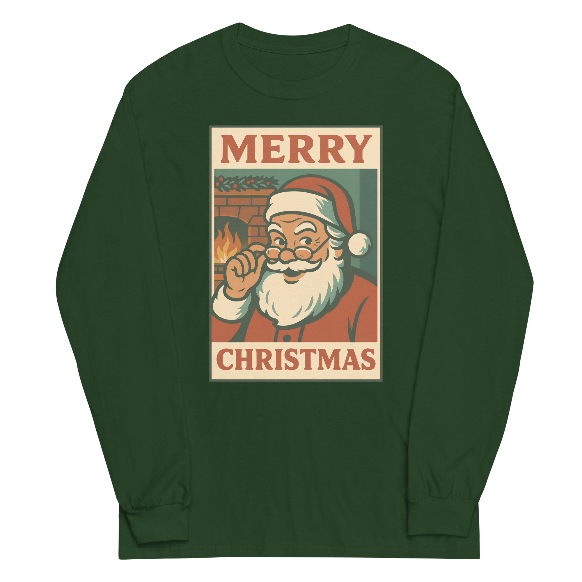 Santa's Grin Unisex Long Sleeve Shirt
