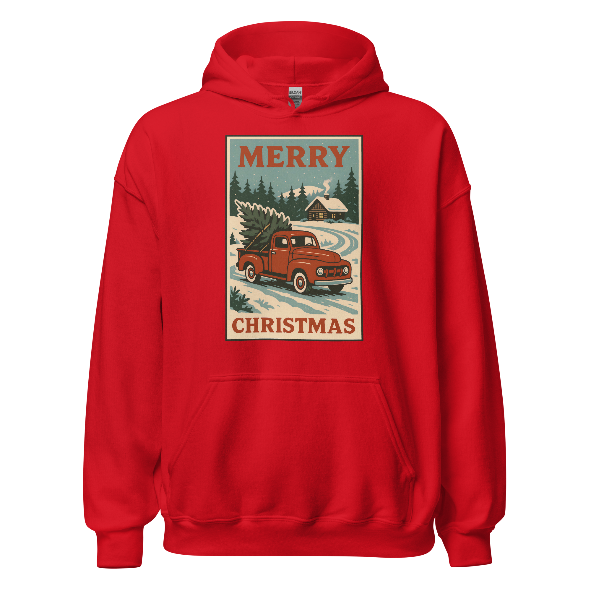 Christmas Truck Unisex Hoodie