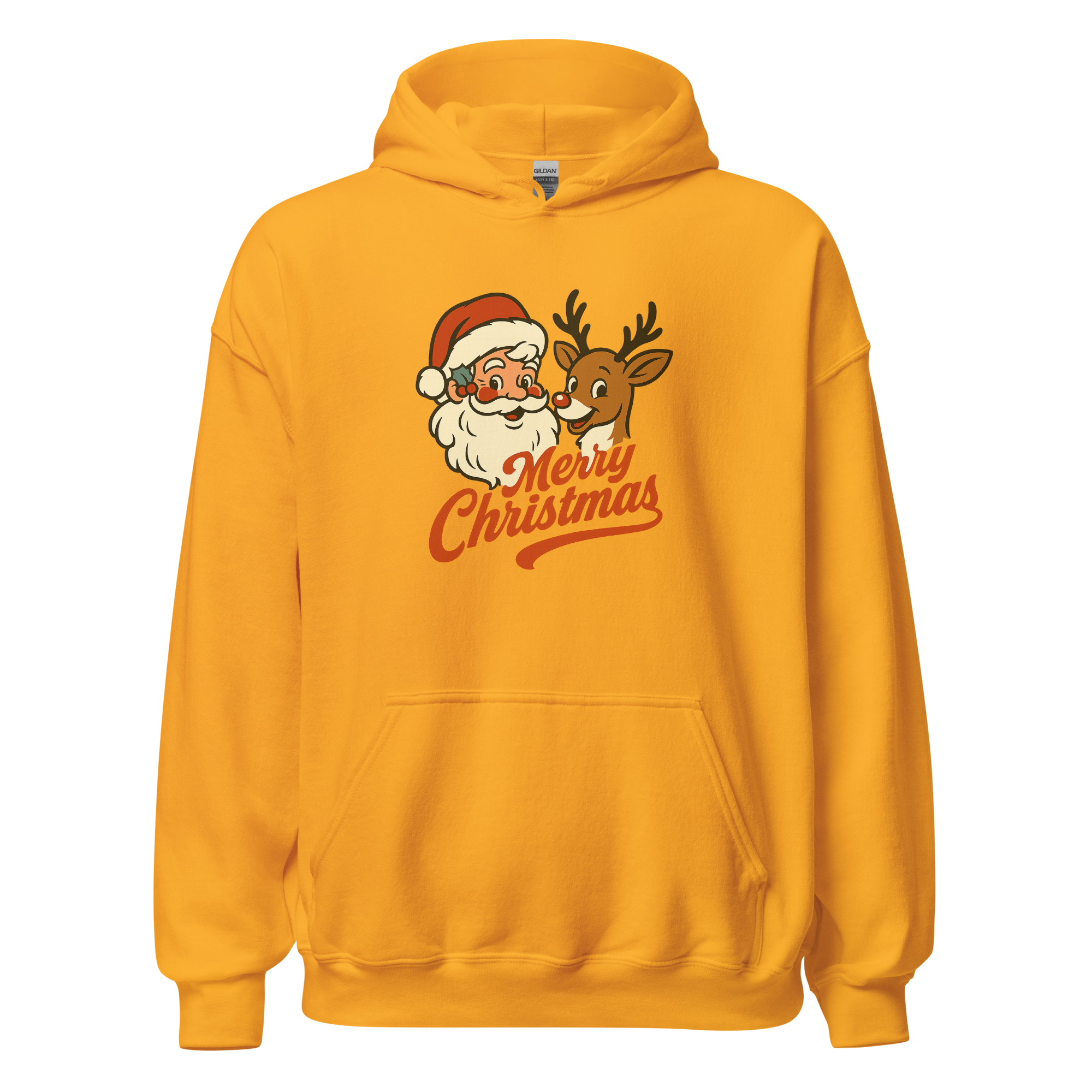 Santa And Rudolph Unisex Hoodie