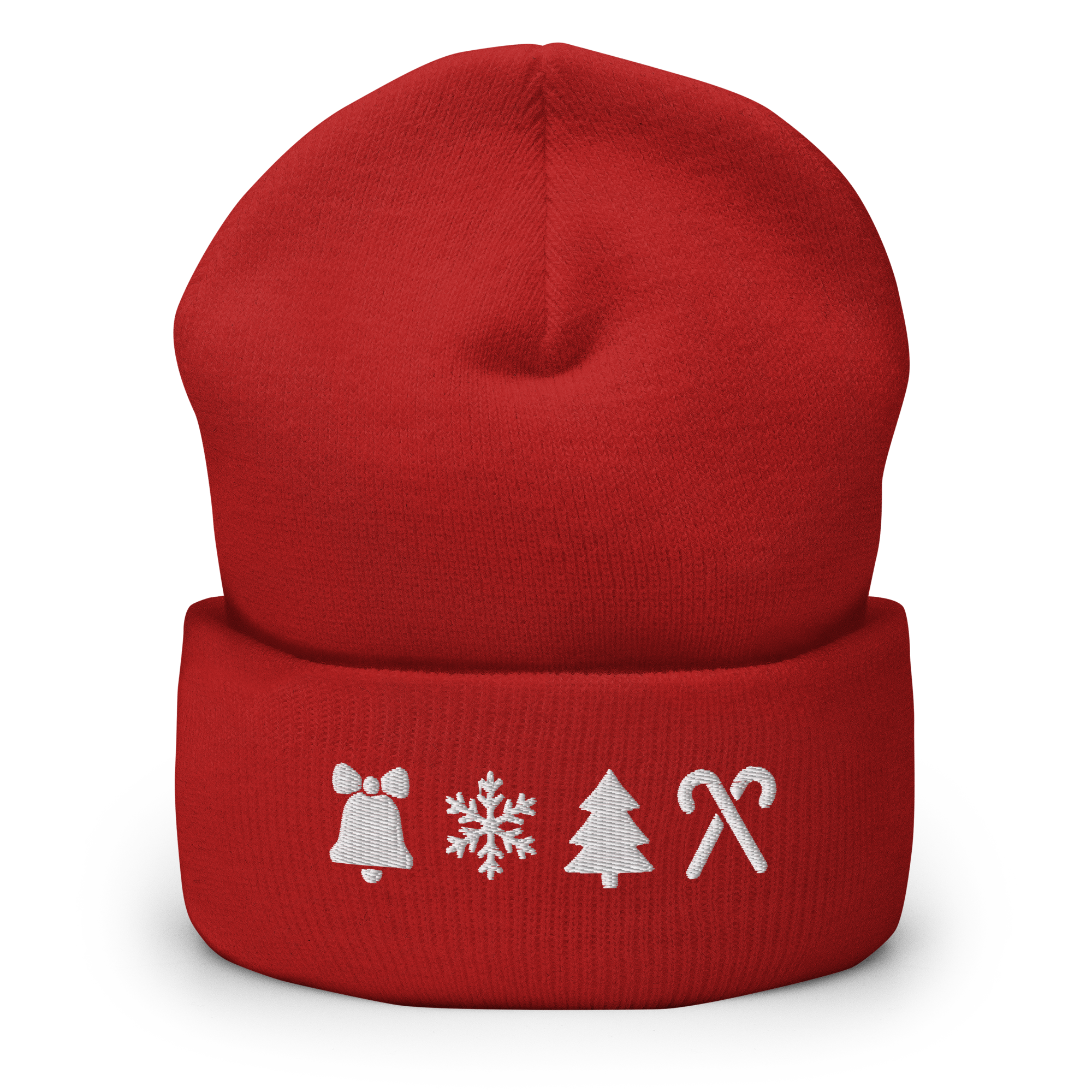 Festive Four Embroidered Cuffed Beanie