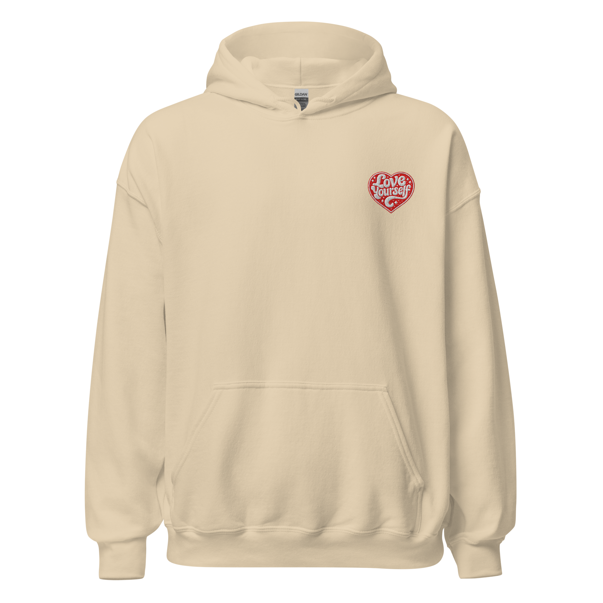 Love Yourself Embroidered Unisex Hoodie