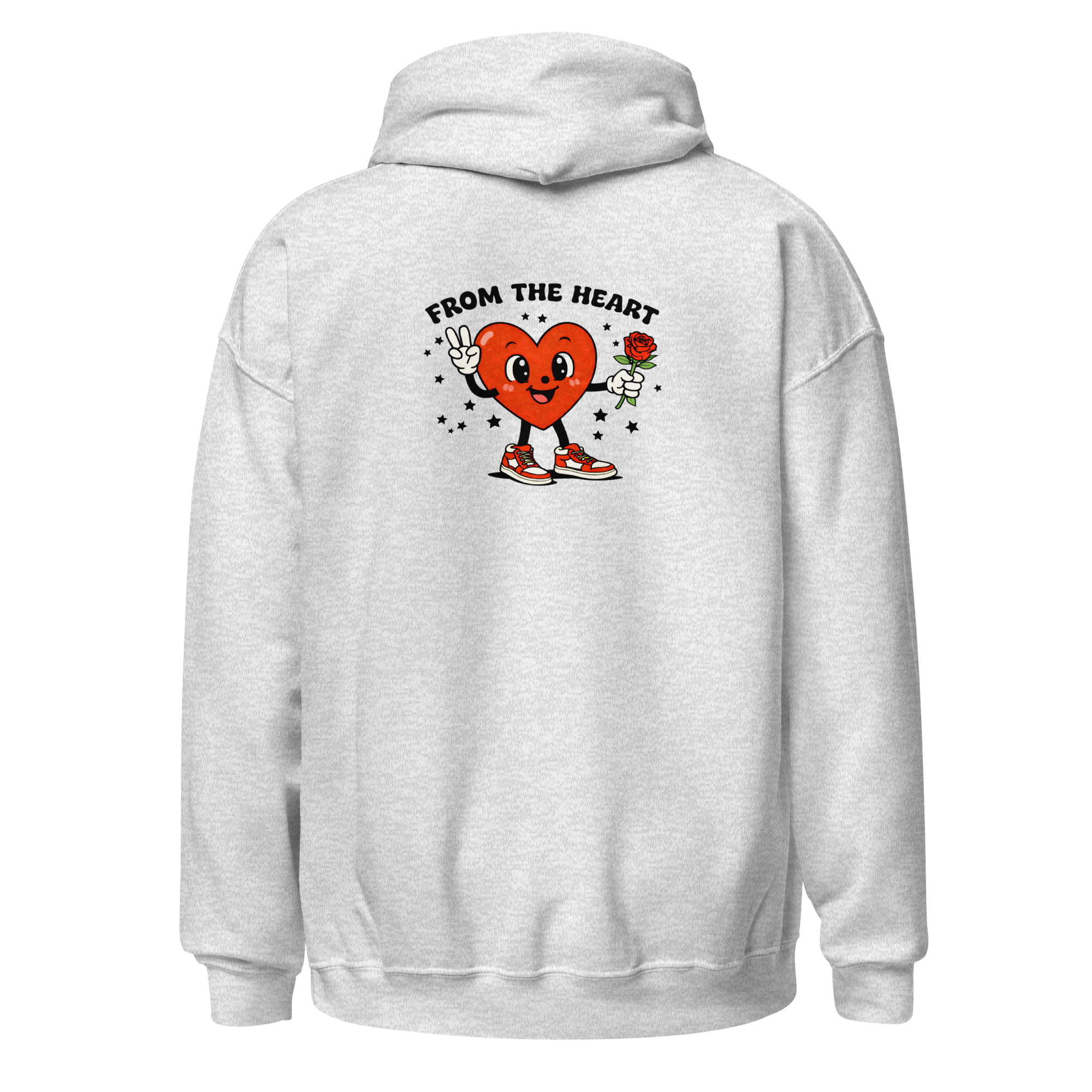 From The Heart Embroidered Unisex Hoodie