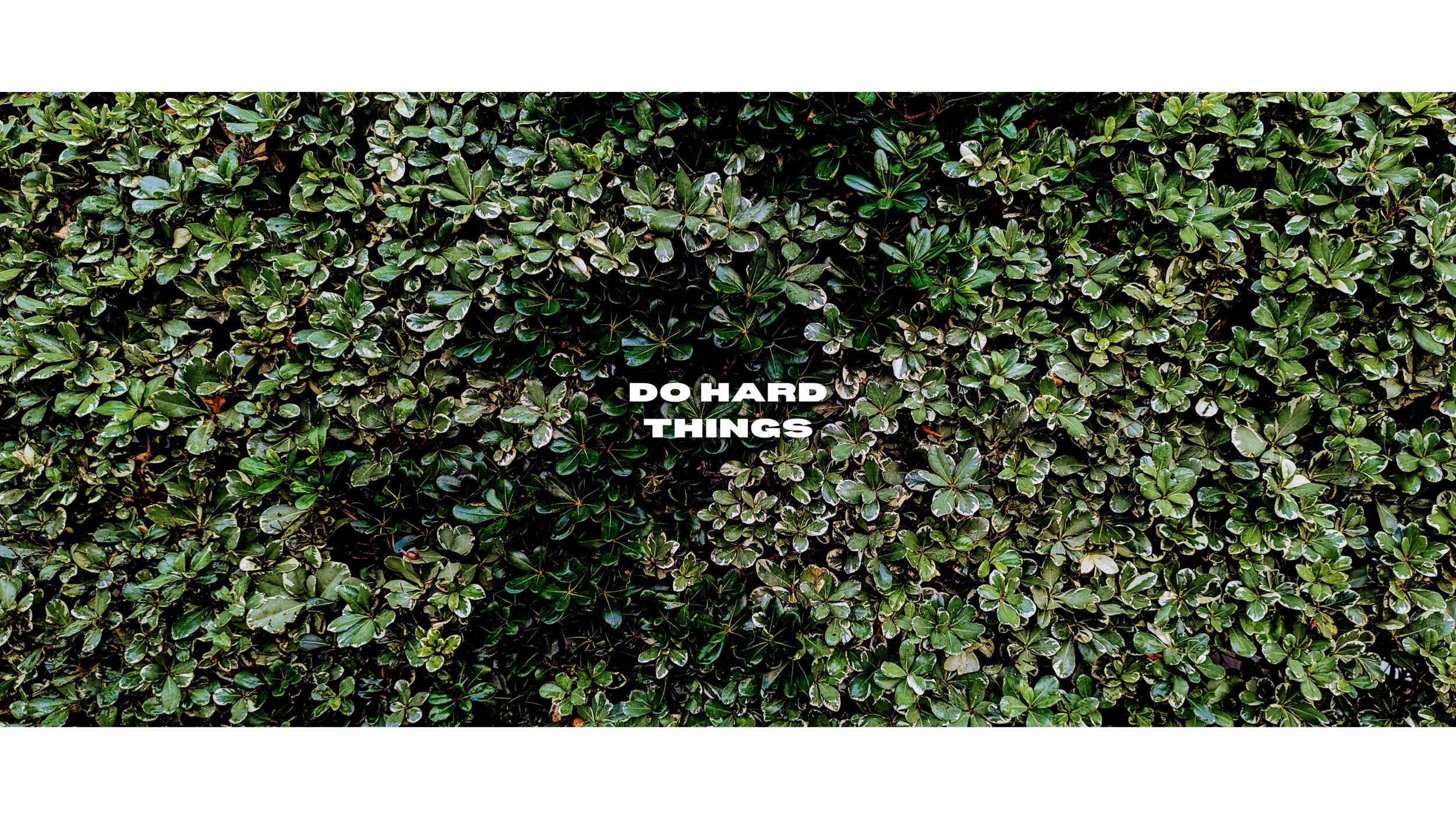 Do Hard Things
