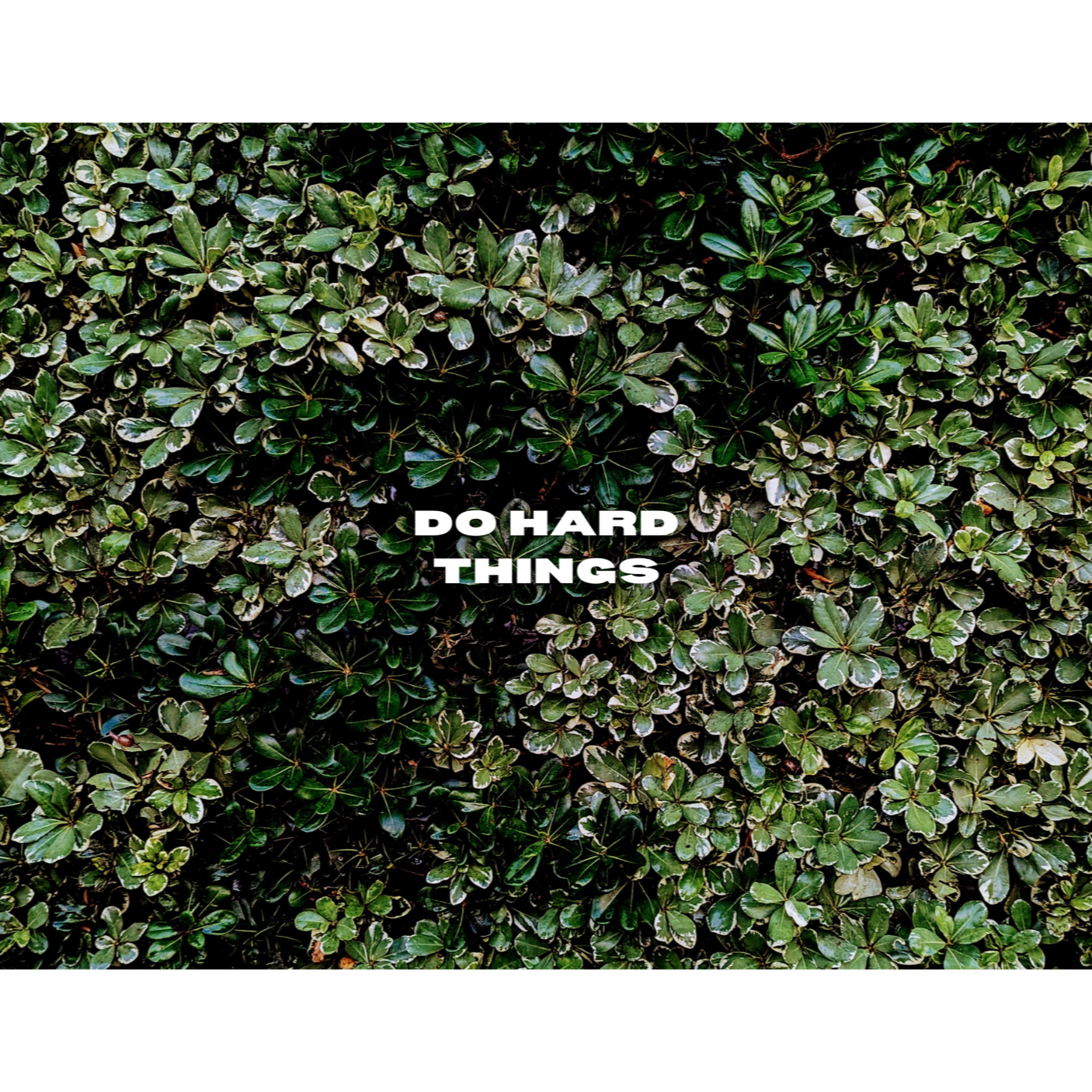 Do Hard Things