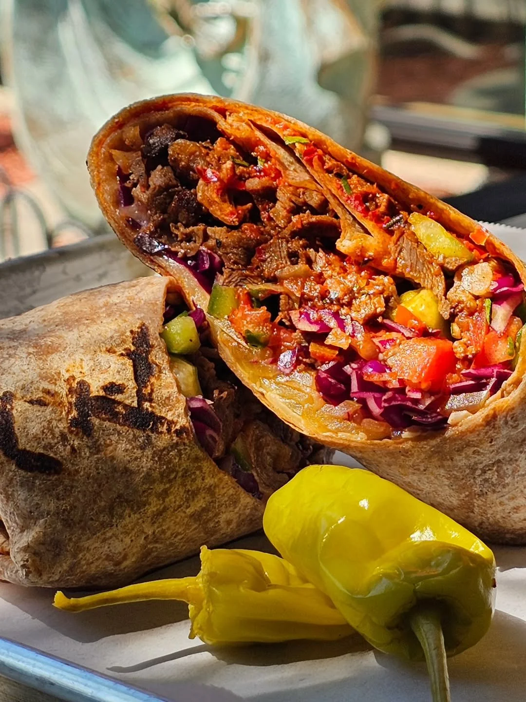 Our Beef Steak Wrap loaded with flame-grilled Angus beef shish.

🔥 It&rsquo;s bold. It&rsquo;s juicy. It&rsquo;s the flavor bomb your day needs.

#WrapAttack #BeefShishMagic #TheGrillStories #FlavorExplosion #LAeats #MediterraneanVibes #LunchDoneRig