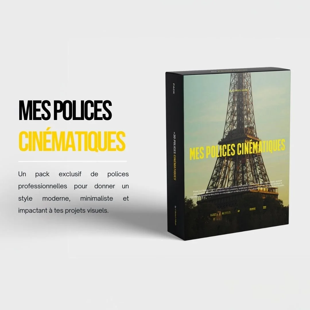 Pack de polices cinématiques 🎥