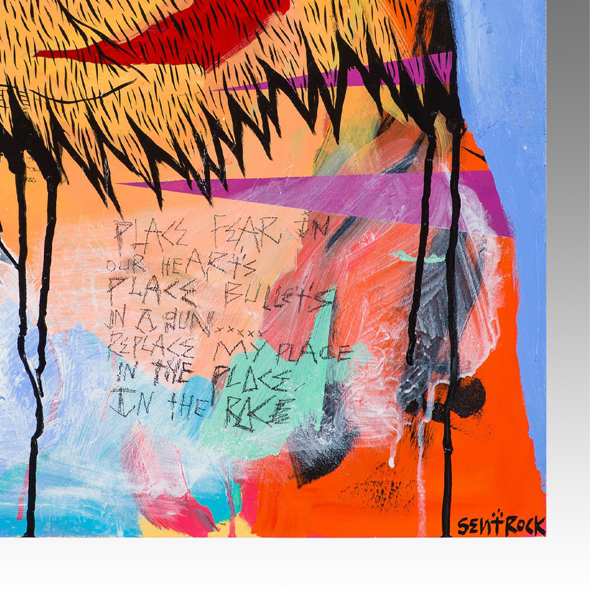 Joseph (Sentrock) Perez original mixed media