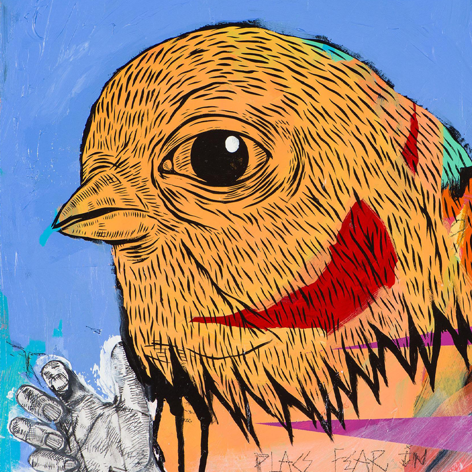 Joseph (Sentrock) Perez original mixed media