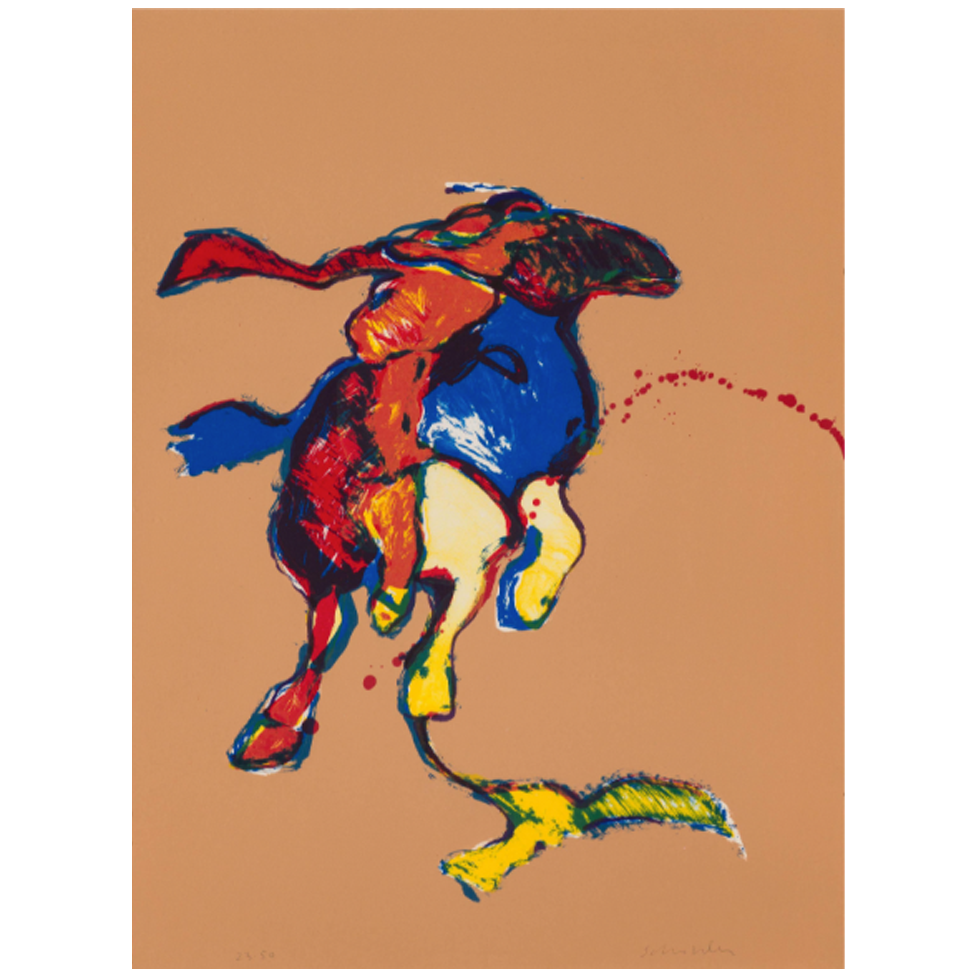 Fritz Scholder lithograph