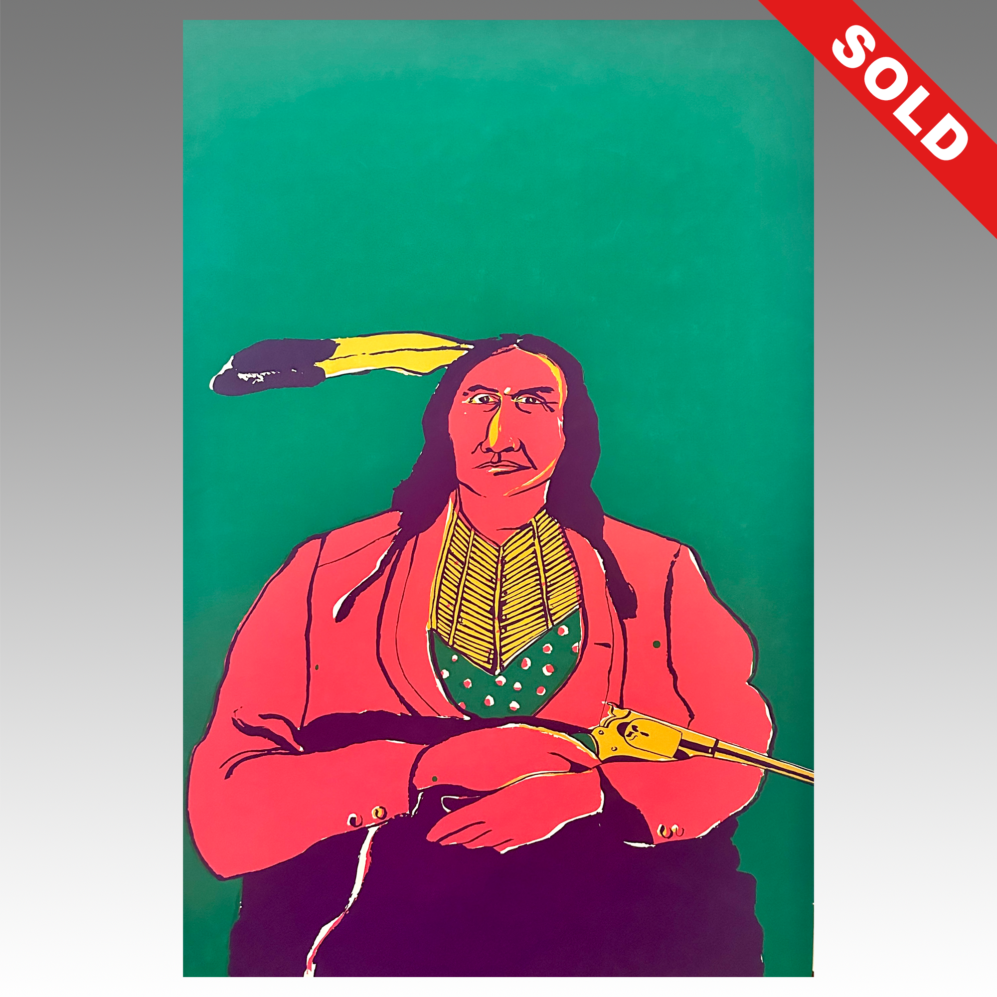 Fritz Scholder lithograph