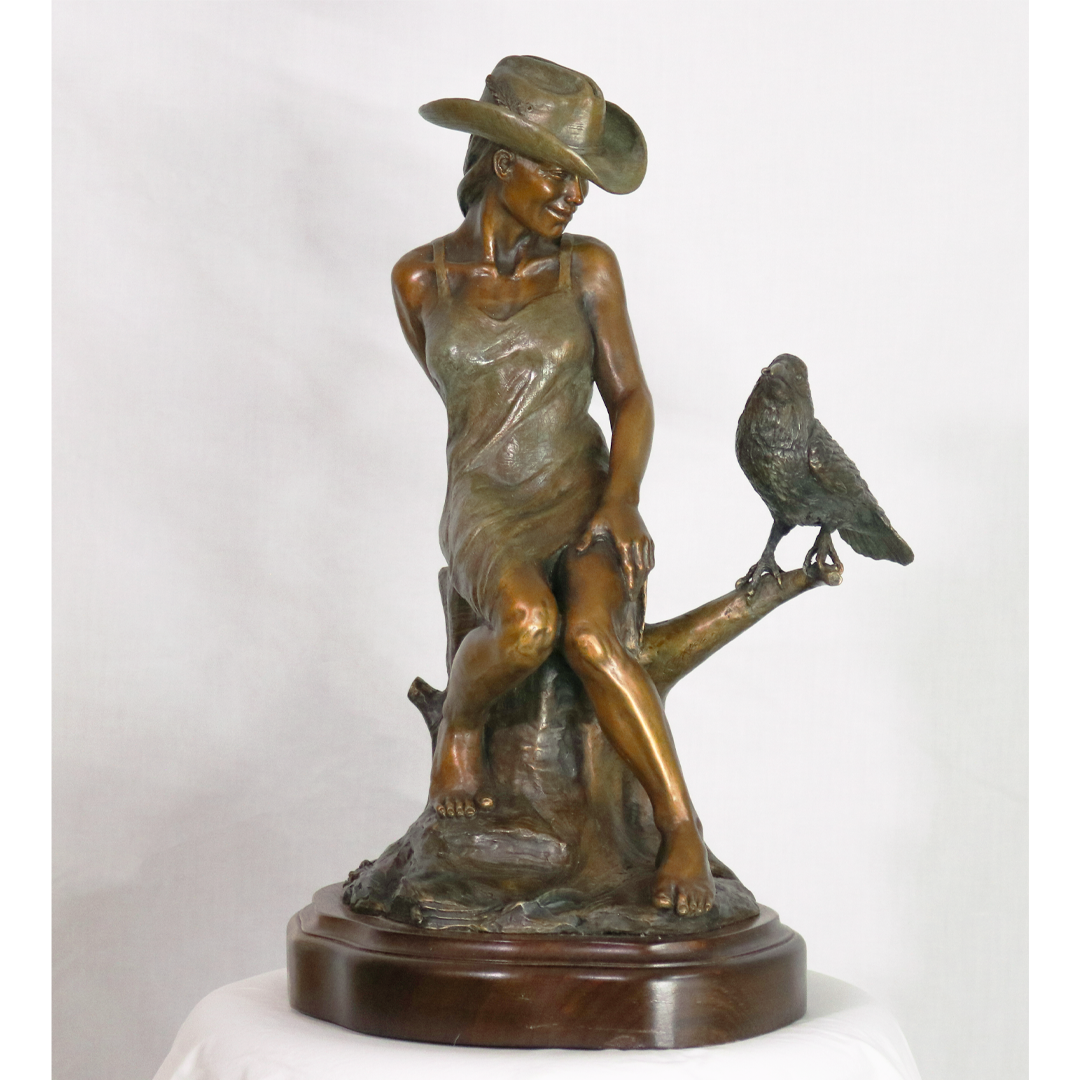 Heather Johnson Beary bronze statue