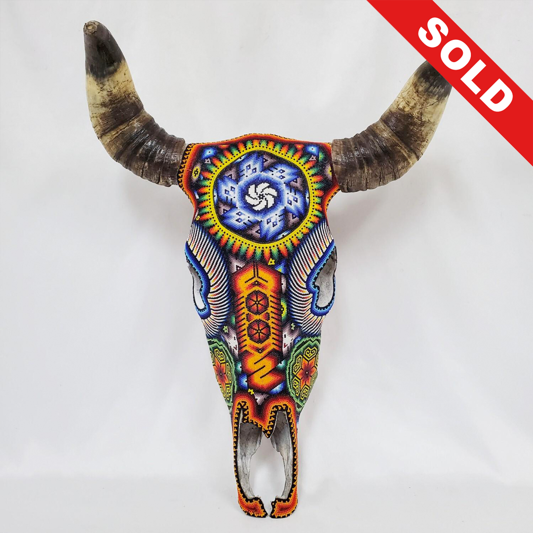 Rick Wolfryd beaded skull