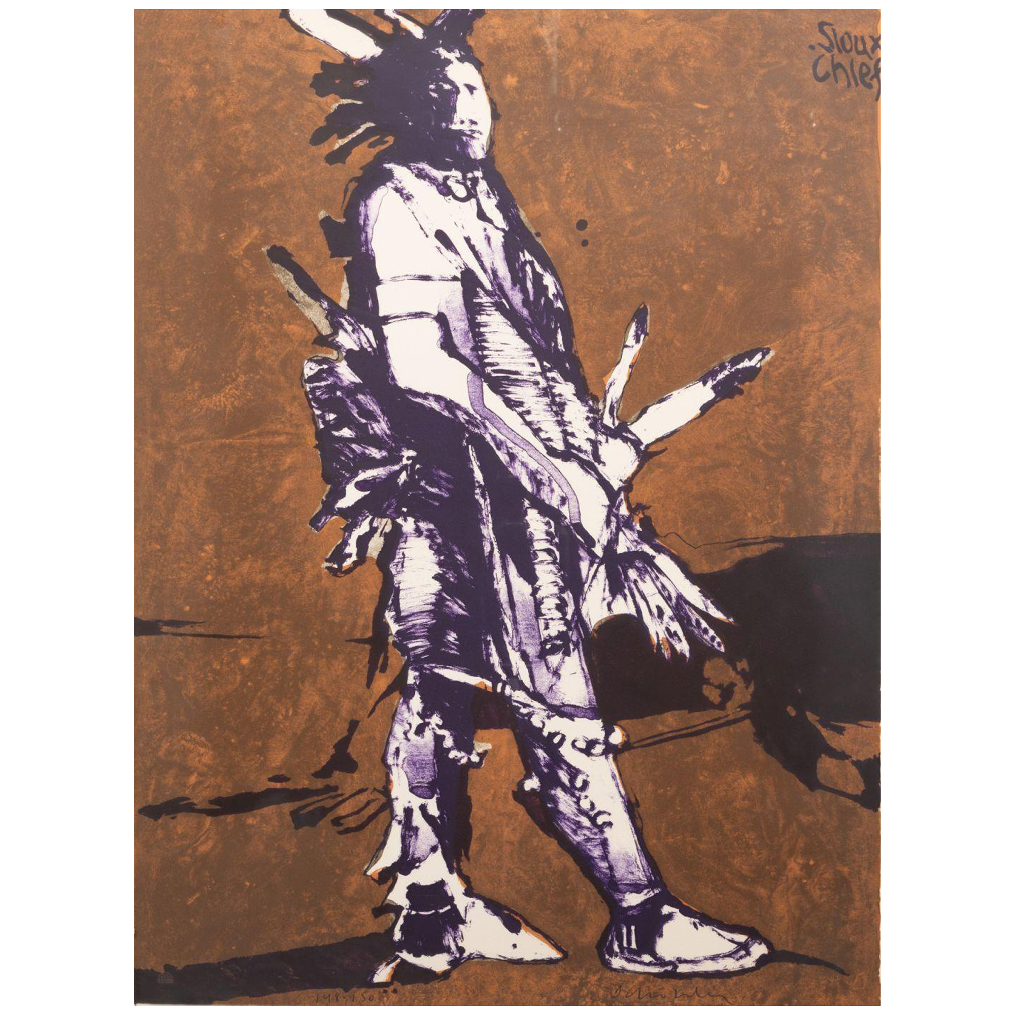 Fritz Scholder Lithograph