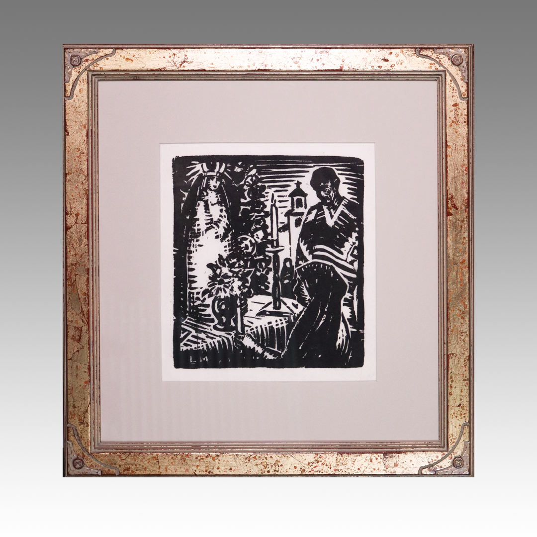 Lon Megargee wood block print