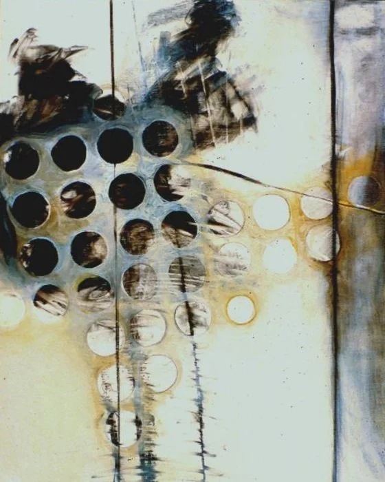  White Passage #3   
 Charcoal/ Acrylic/ Oil on Panel 30"x24" 1998