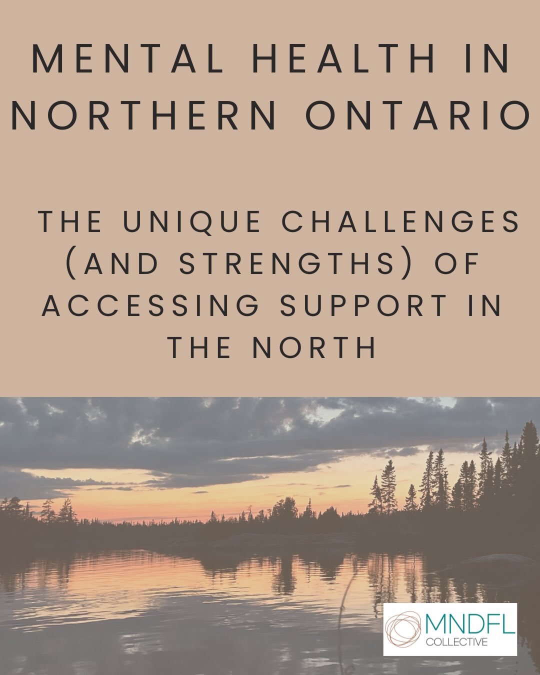 Mental health care looks different in Northern Ontario.

Long distances, smaller communities, and limited local services are unique barriers when it comes to accessing mental health supports.

But we also carry incredible beauty, resilience, and conn