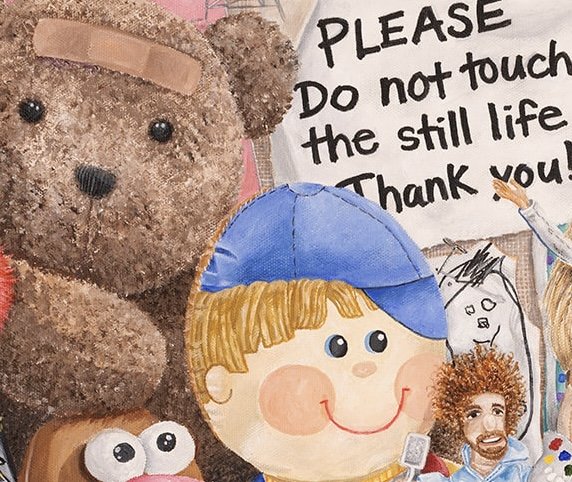 Laura's Drawing  Acrylics 9 5/8" x 10 7/8"