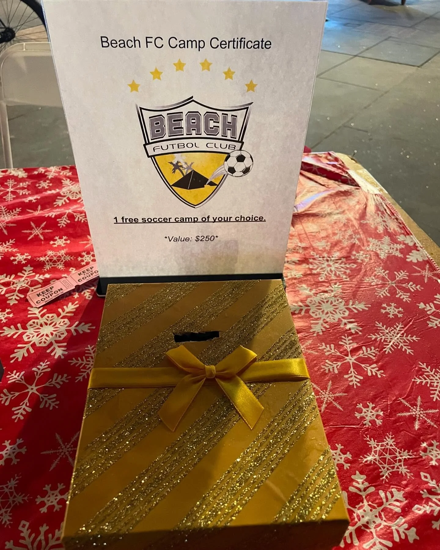 Awesome raffle items!