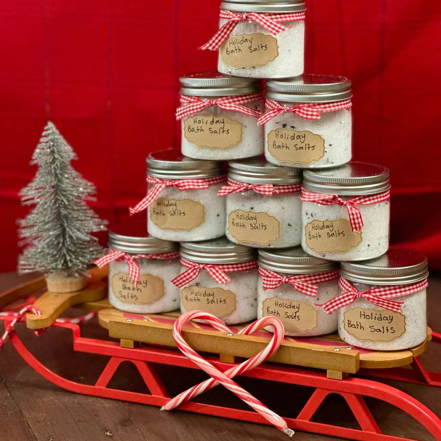 Holiday Bath Salts by Ava and Audrey are back! Come by early on Friday night and get some before they sell out!