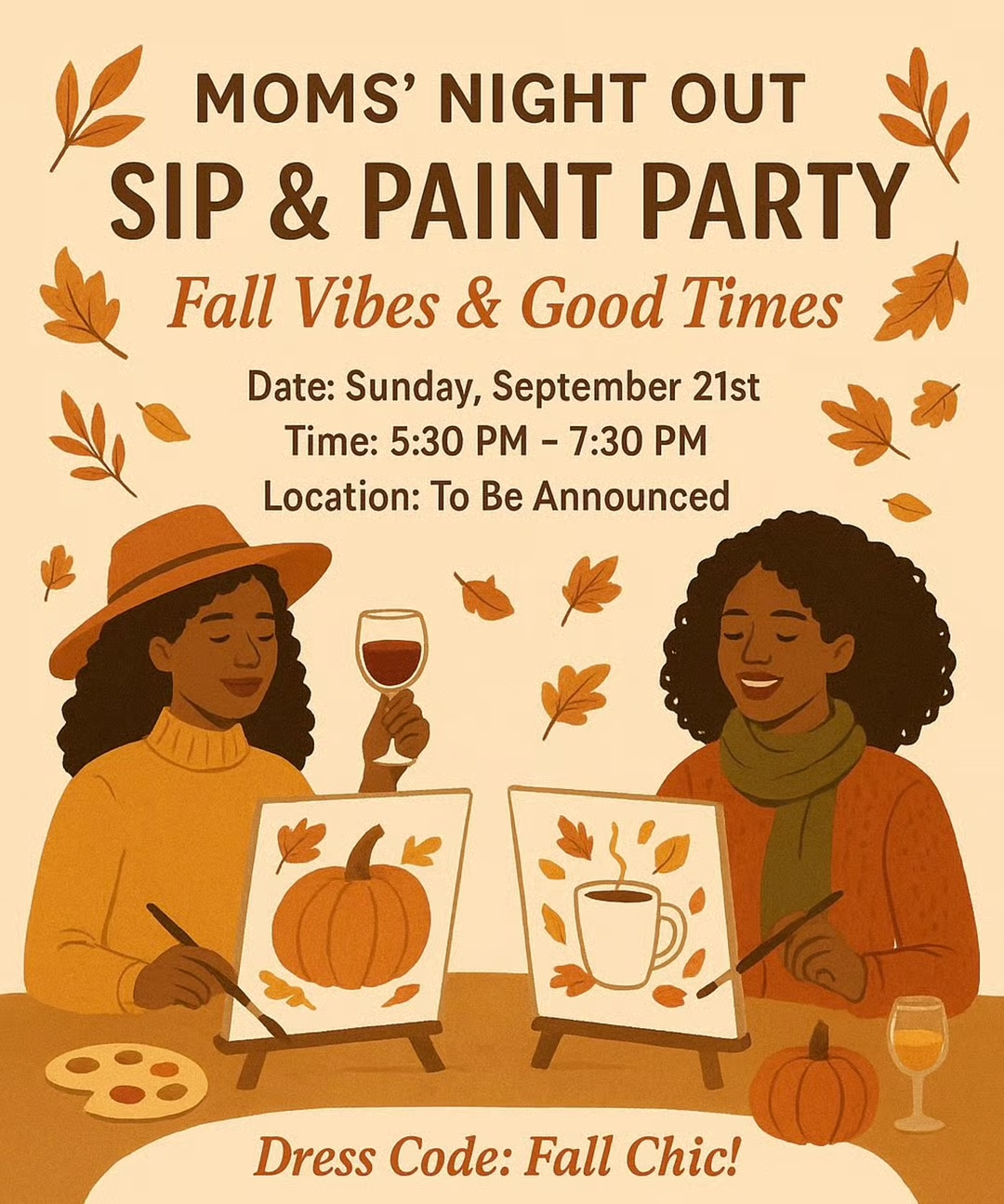 Mom’s Night Out: Paint & Sip Party