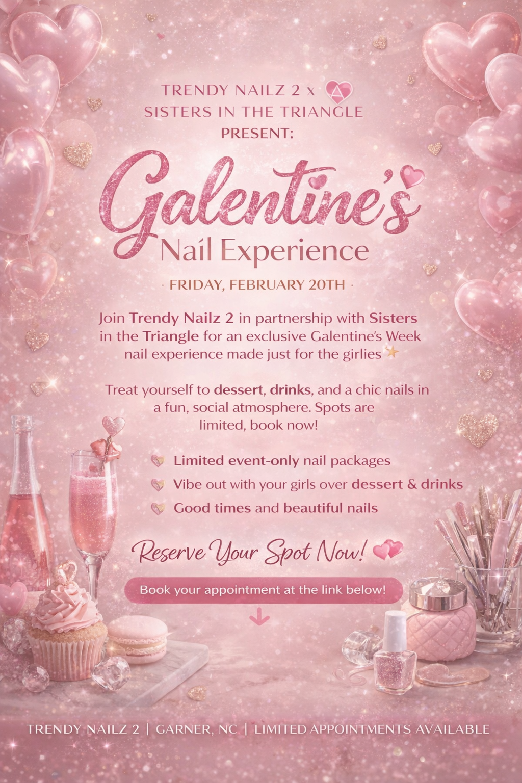 Galentine’s Nail Experience