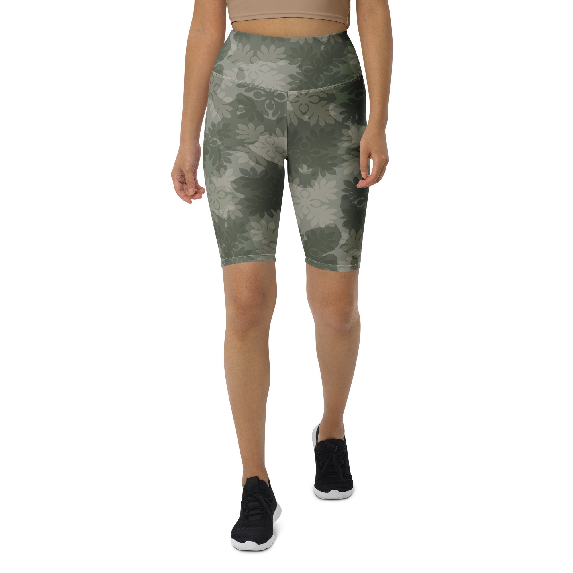 ‘Ulu Quilt Camo Biker Shorts