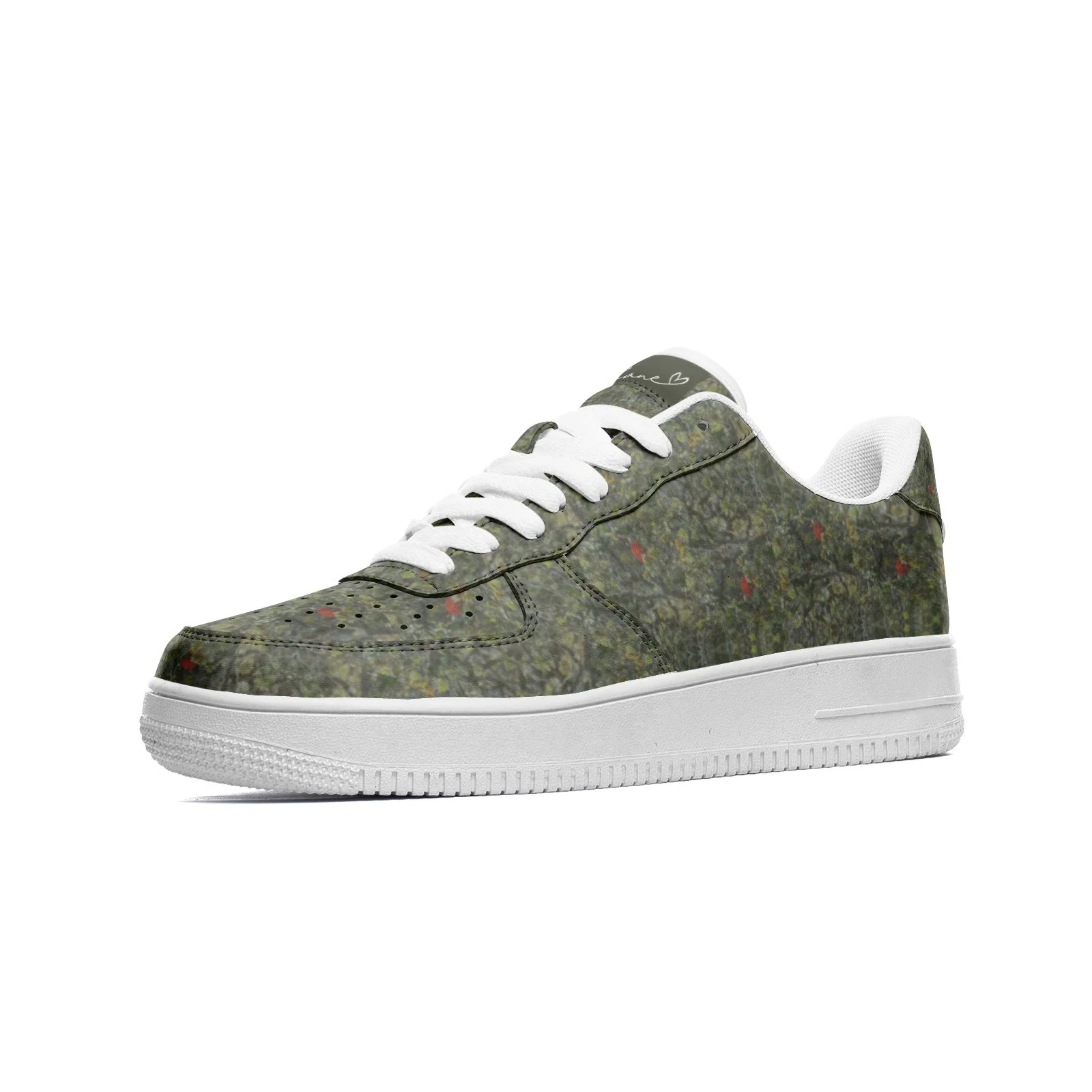 ʻŌhiʻa Camo Unisex Low Top Leather Sneakers