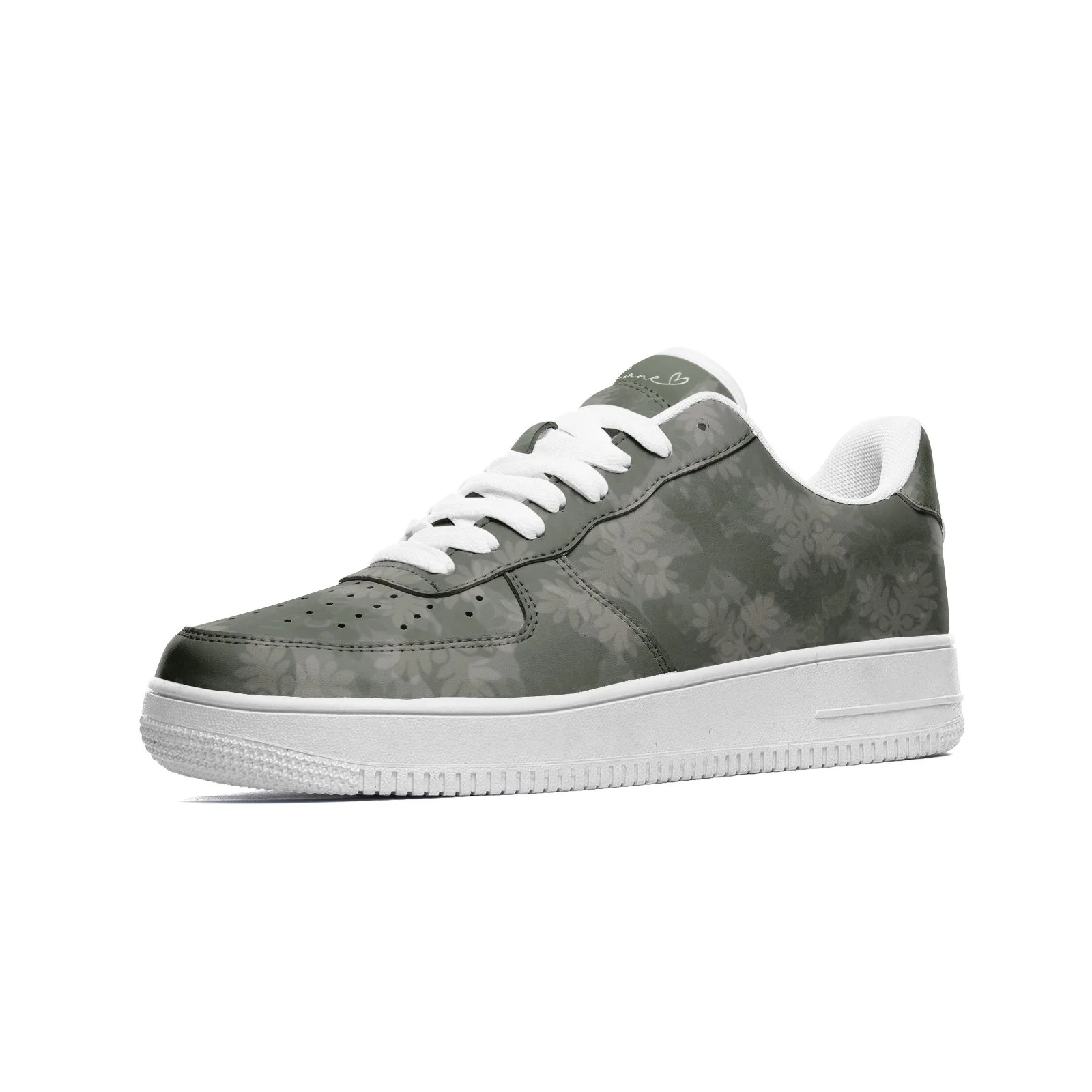 ʻUlu Quilt Camo Unisex Low Top Leather Sneakers