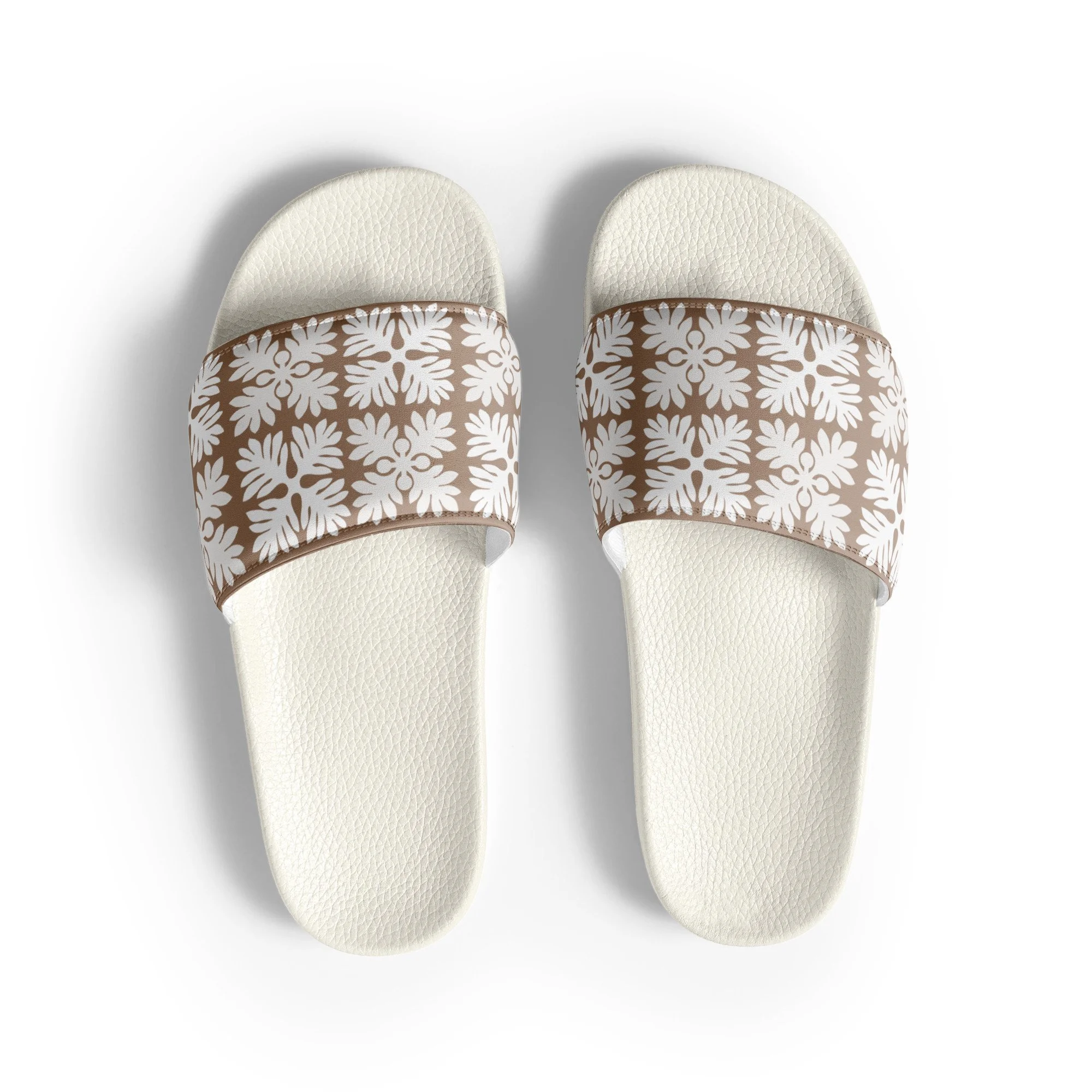 Ulu Quilt Print (Dusty Mauve) Women's slides