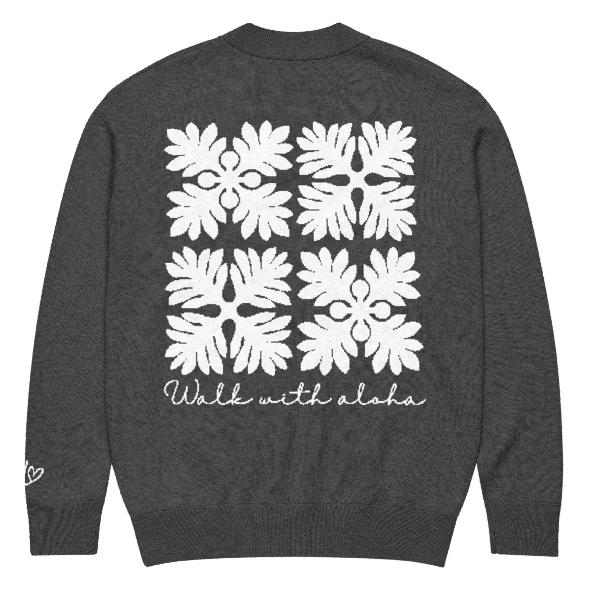 Walk With Aloha ‘Ulu Quilt Knitted Cardi
