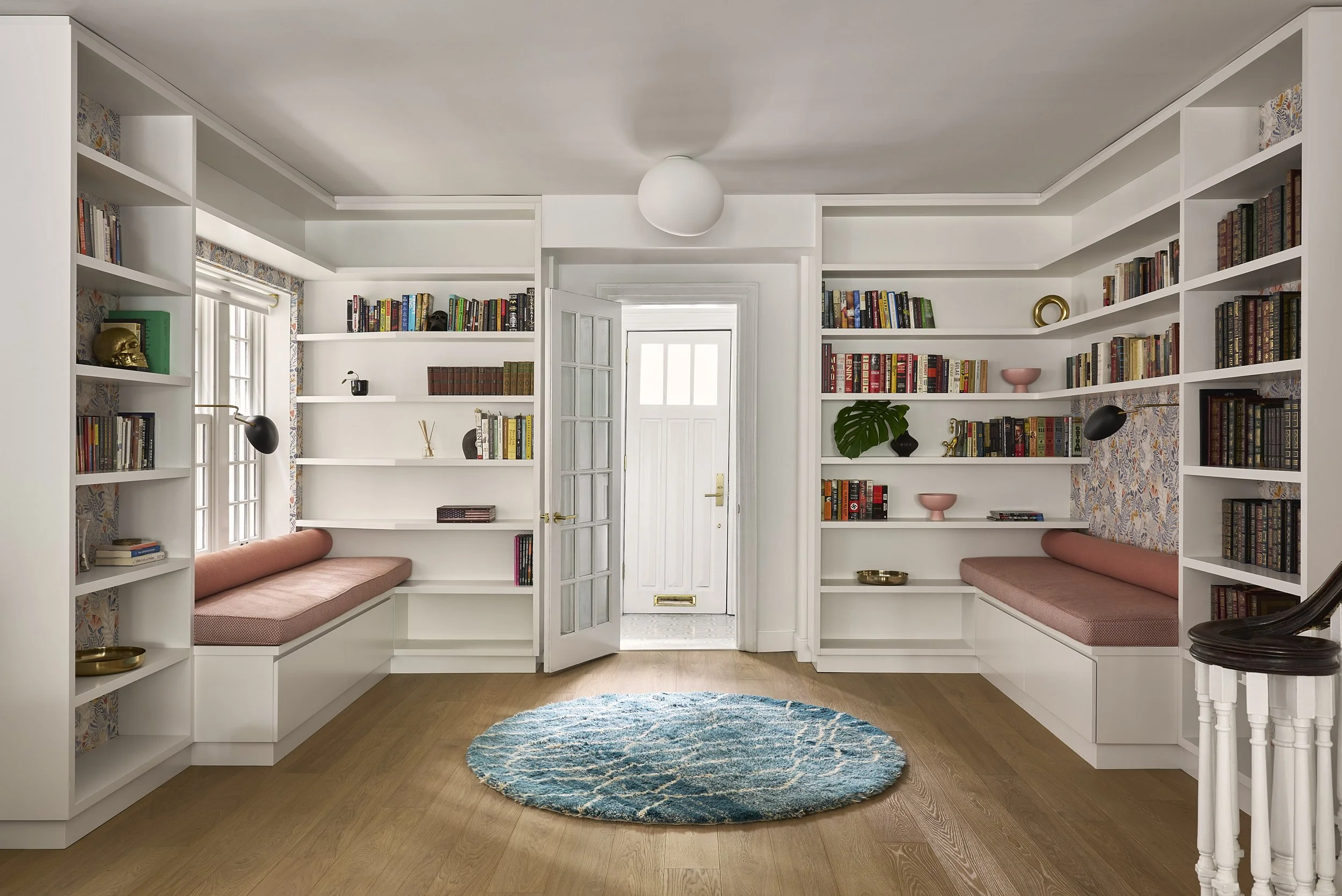 bespoke library with benches