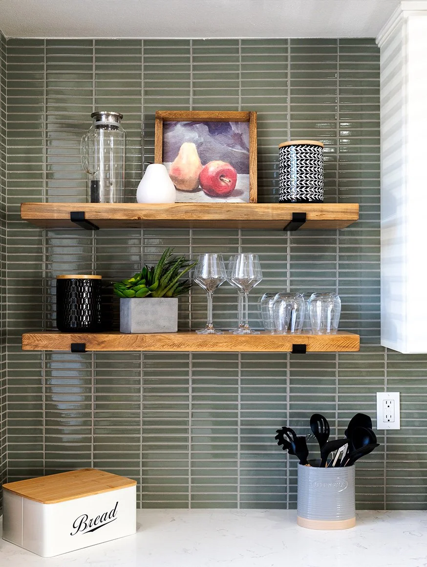 modern kitchen shleving