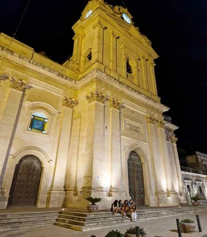 'Local church Santa Maria Degli Angeli, where my parents married'. Photograph by unknown.