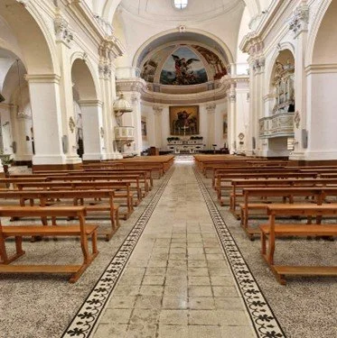 'Local church Santa Maria Degli Angeli, where my parents married'. Photograph by unknown.