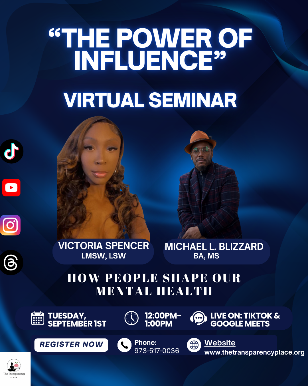 “The Power of Influence” How People shape our Mental Health. Virtual Seminar  