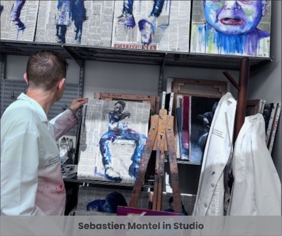 &quot;This is where the noise fades and the soul speaks &mdash; one layer, one stroke, one story at a time.&quot; Artist Sebastien Montel offers a glimpse into his world. 

#SebastienMontel #expressionismart #MeetTheArtist #BehindTheCanvas #visualsto